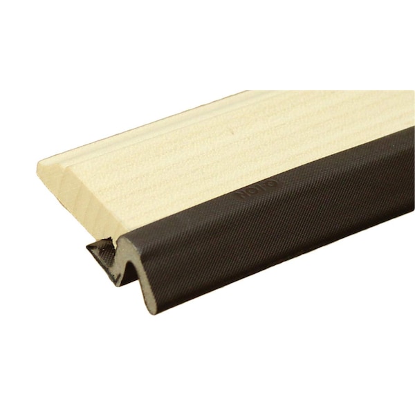Colonial Pattern Door Stop Set, with (Brown) Q-Lon Weatherstrip Top and Sides